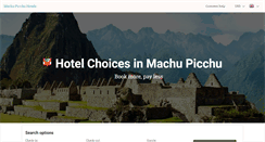 Desktop Screenshot of machu-picchu-hotels.net